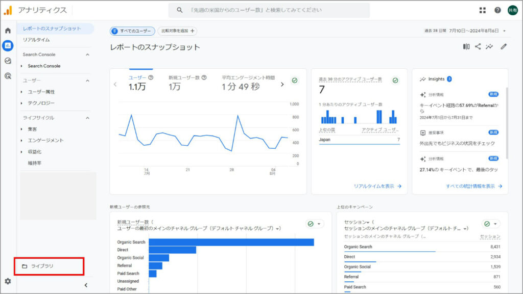 GA4レポートライブラリ